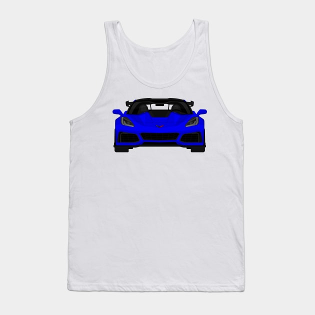 Z06 ZR1 DARK-BLUE Tank Top by VENZ0LIC